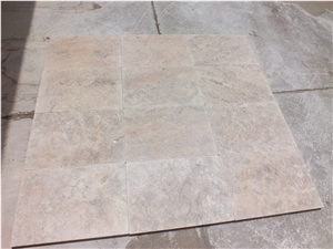 Latte Silver Travertine Tile