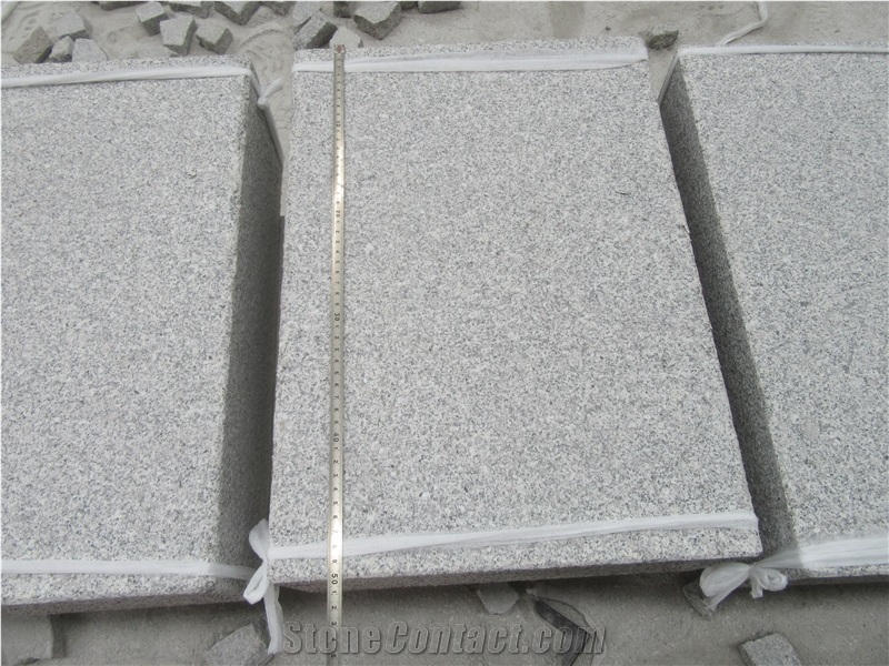 Flamed New G603,Grey Granite,Sesame White,Stairs