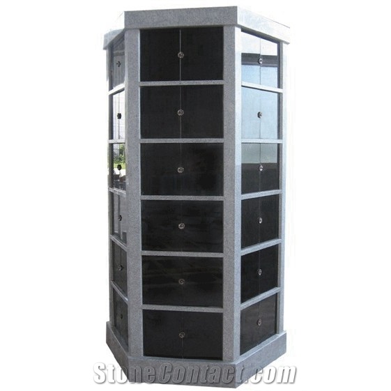 Black Shutters 72 Nich Hexagonal Columbarium