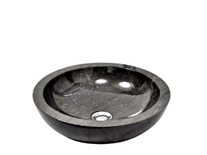 Sink Bowl Full Polish - Black Marble