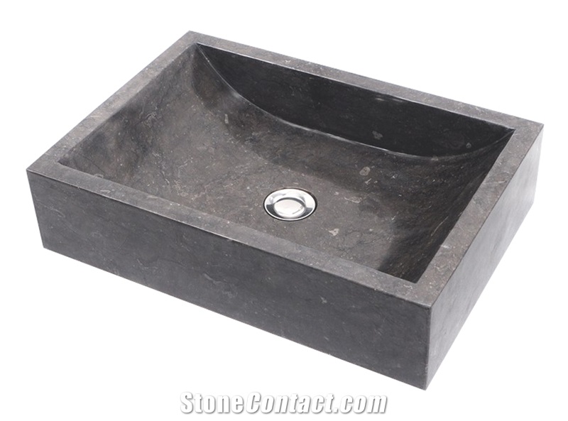 Sink Kotak Luncur Polish - Black