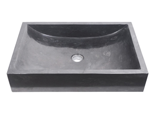 Sink Kotak Luncur Polish - Black