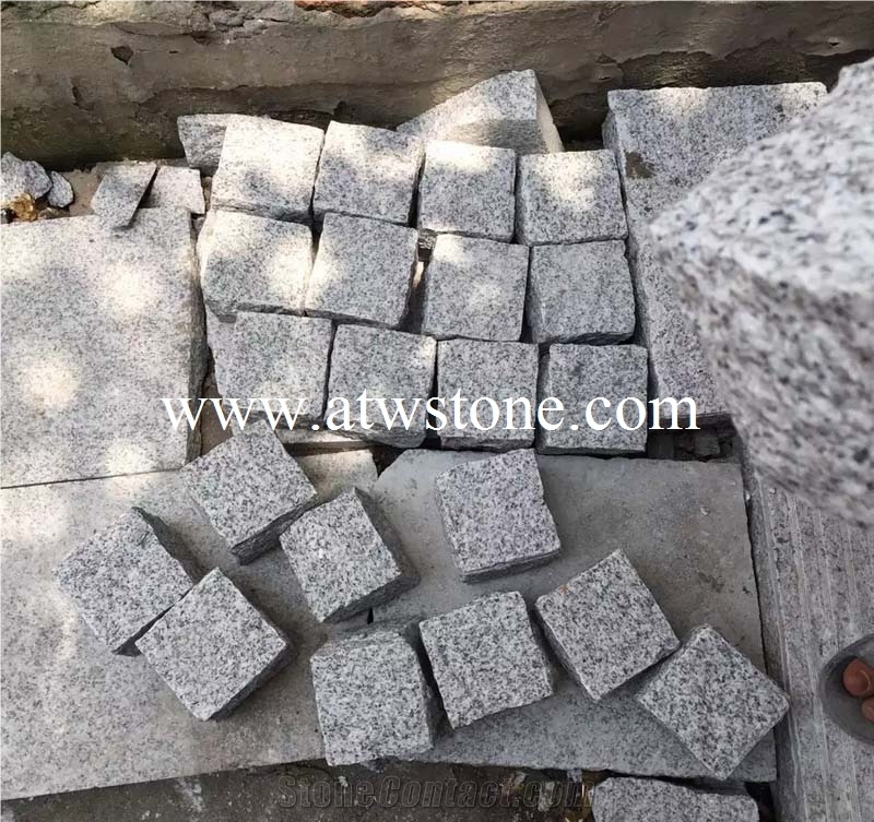Hb G603 Grey Granite Natural Split Granite Cobbles