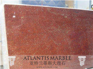 Turkish Marble Cut - Size Slab Export Red Snow