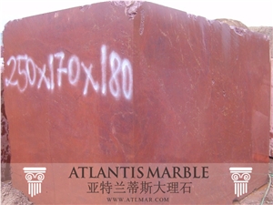 Turkish Marble Cut - Size Slab Export Red Snow