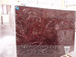 Turkish Marble Cut Size Slab Export Rosso Levanto