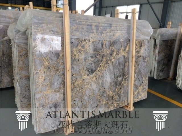 Turkish Marble Cut to Size Slab Export Golden Grey