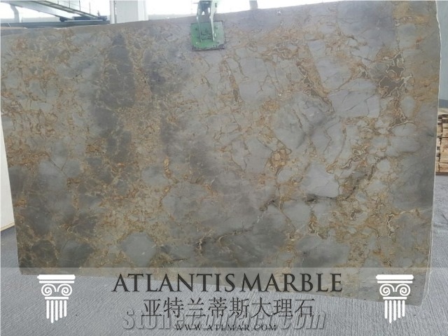 Turkish Marble Cut to Size Slab Export Golden Grey