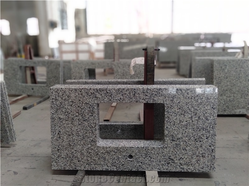 Factory Price Swan White Granite Vanity Top Bath