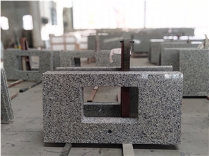 Factory Price Swan White Granite Vanity Top Bath