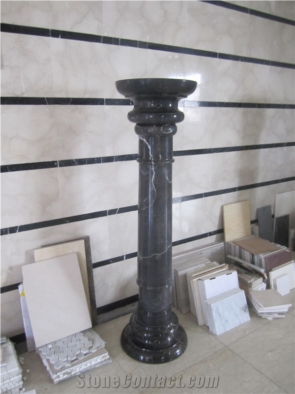 Black Granite Columns, Marble Columns