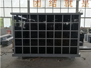 Light Gray with Black Doors 80 Niches Columbarium