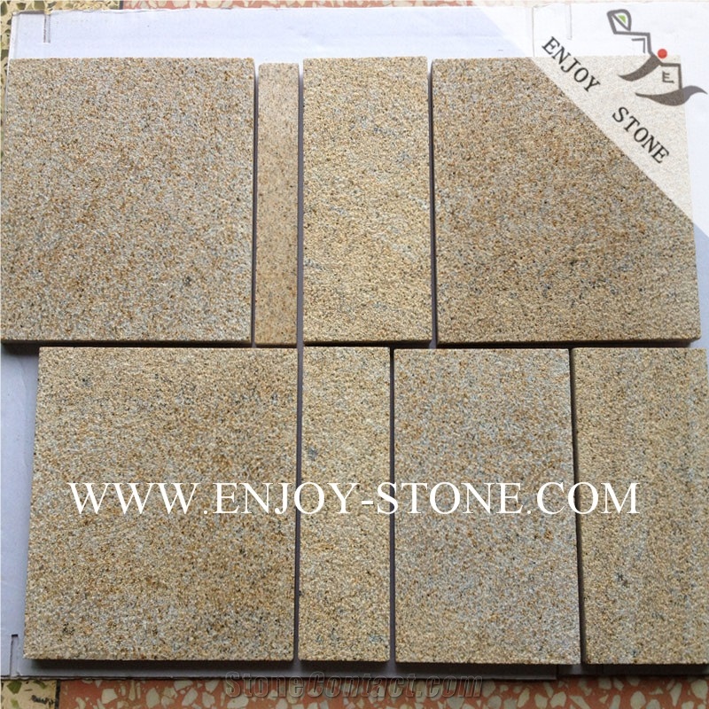 Bush Hammered Rustic Yellow G682 Wall Cladding