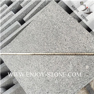 Exfoliated G654 Sesame Grey Granite Floor Tiles