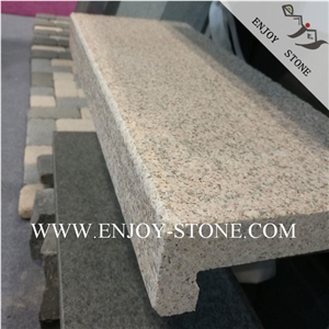 Flamed G682 Golden Yellow Step Coping Pool Tiles