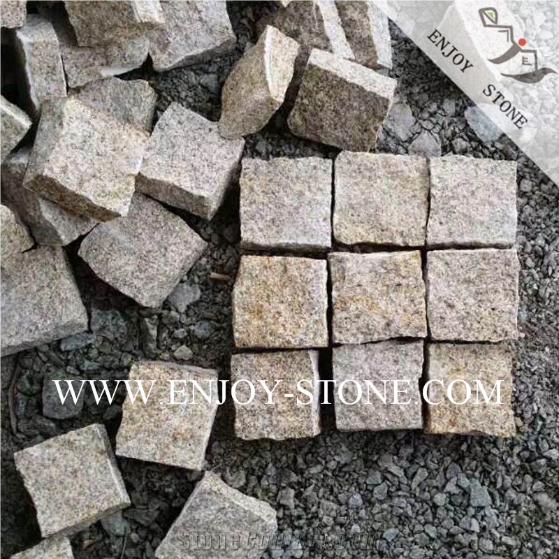 G682 Rustic Yellow Granite Driveway Paving Stone