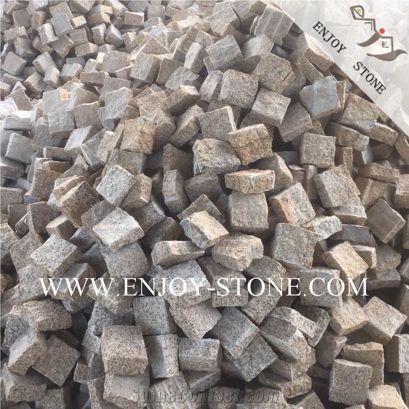 G682 Rustic Yellow Granite Driveway Paving Stone