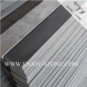 Honed Grey Basalt / Andesite Strip Paving Tiles