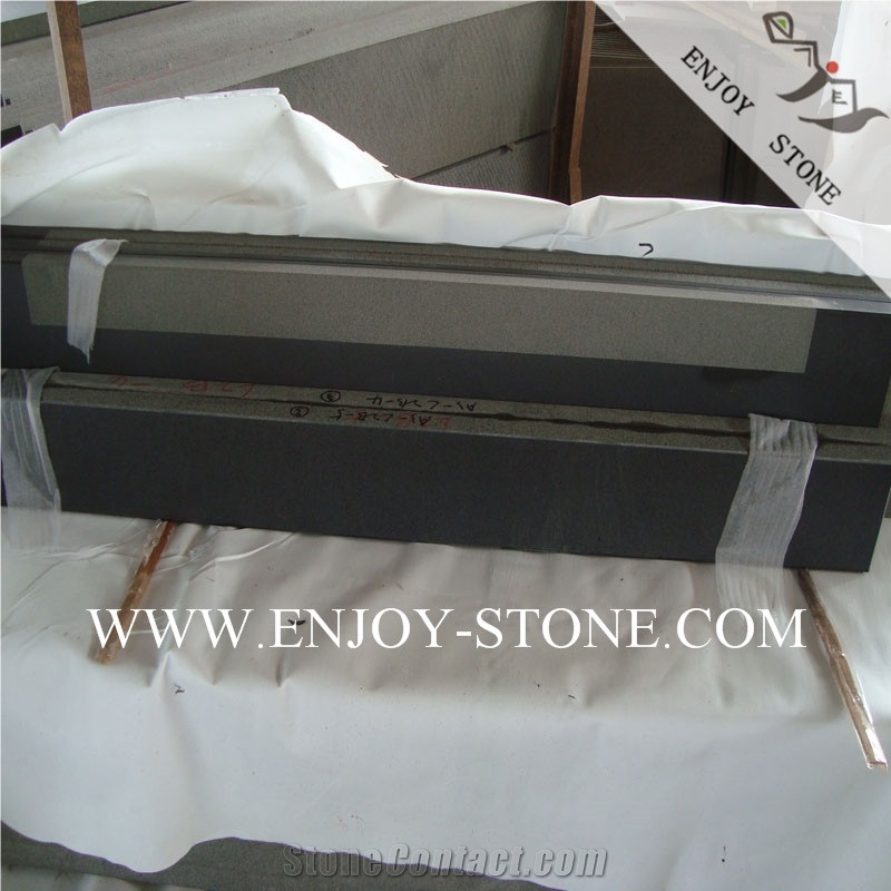 Honed Hainan Basalt Wall Cladding Strip Tiles