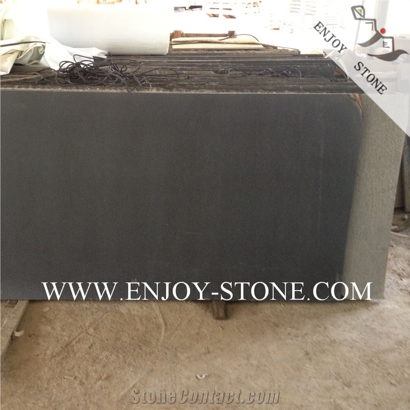 Honed Hainan Black Basalt/Andesite Big Size Slabs