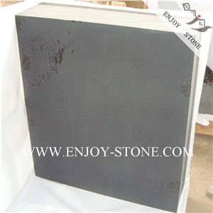 Honed Hainan Black Basalt,Andesite Floor Tiles, Honed Hainan Black Basalt,Andesite Floor Tiles,