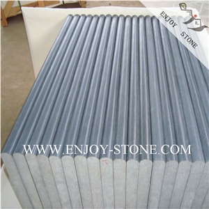 Honed Hainan Black Basalt Bullnose Coping Tile