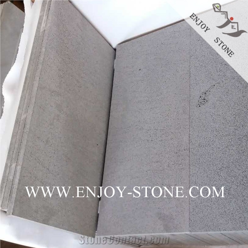 Machine Cut Hainan Bluestone with Honeycomb Tiles