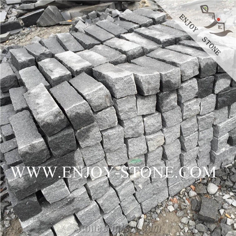 Natural Split Dark Grey Granite Garden Edging
