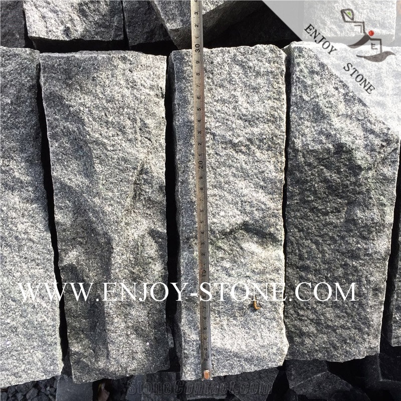 Natural Split Dark Grey Granite Garden Edging