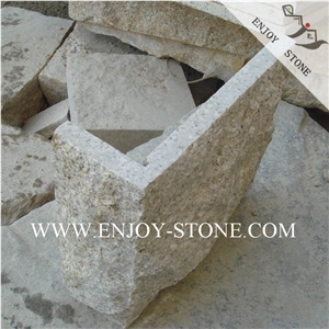 Natural Split G682 Rustic Yellow Corner Wall Stone