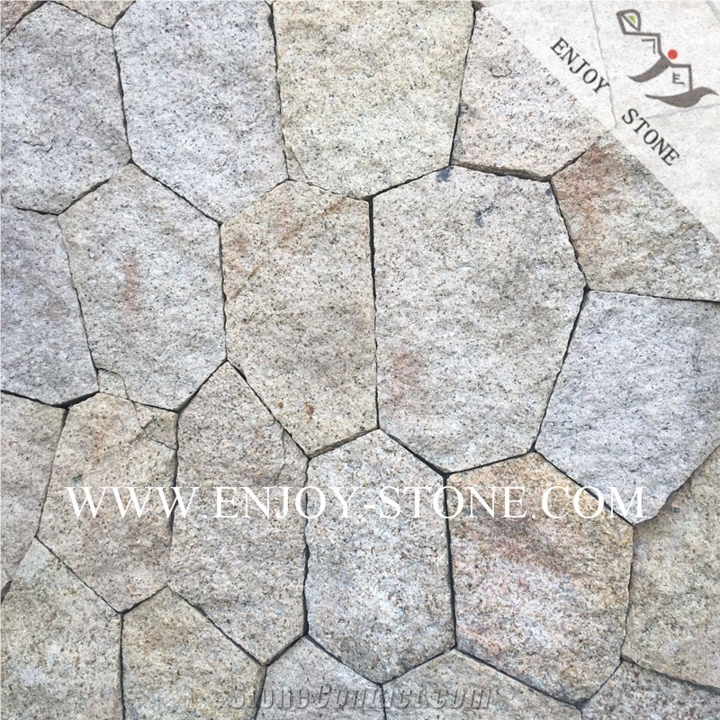 Natural Split G682 Rustic Yellow Crazy Paver