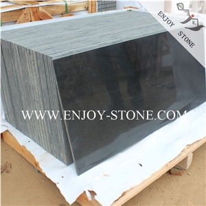 Polished Black Basalt / Bluestone Floor Tiles