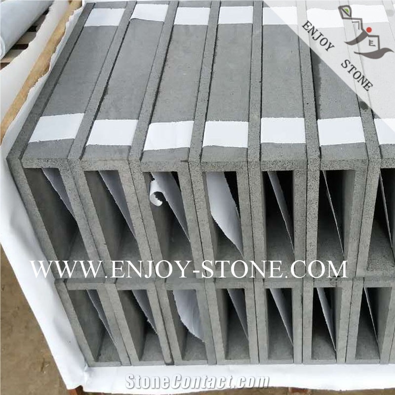 Sawn Hainan Bluestone/Basalt Dropface Coping Tiles