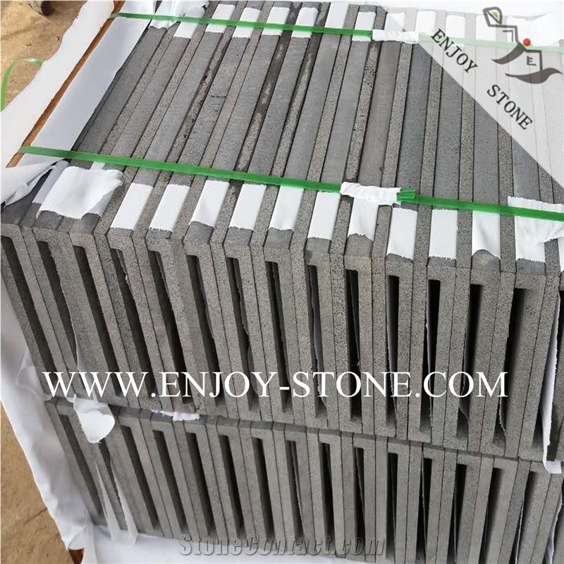 Sawn Hainan Bluestone/Basalt Dropface Coping Tiles