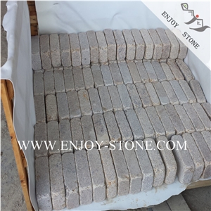 Tumbled G682 Yellow Granite Driveway Paving Stone