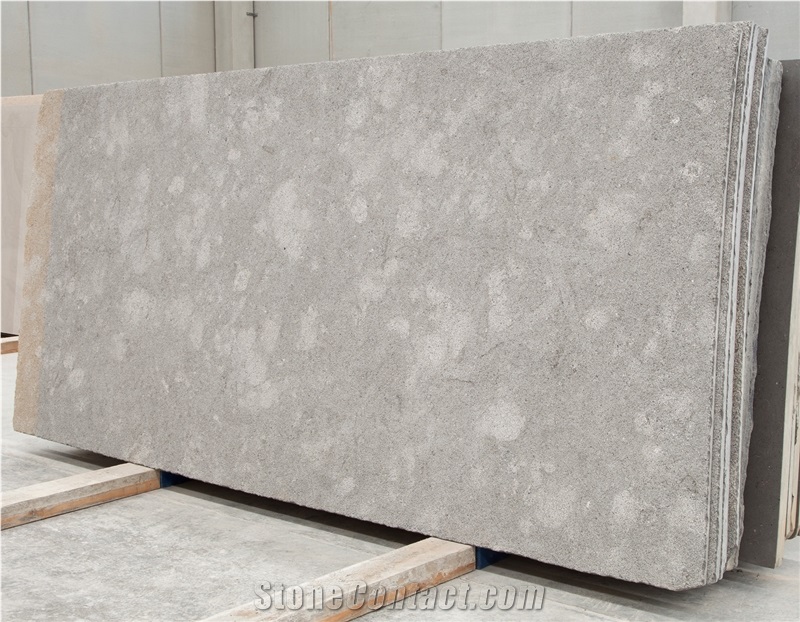Moon Grey Bush-Hammered Tiles & Slabs