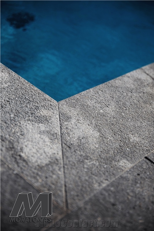 Moon Grey Bush-Hammered Tiles & Slabs