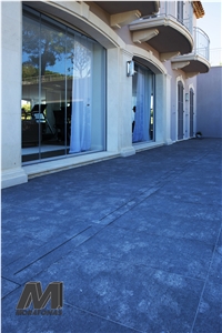 Moon Grey Limestone Flamed Tiles & Slabs
