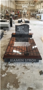 Black Granite Tombstone Monument Gravestone