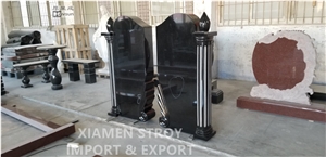Flame Headstone Jewish Style Tombstone Monument
