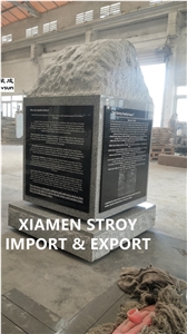 Tablet Pedestal Monument 10 Commandents Tombstone