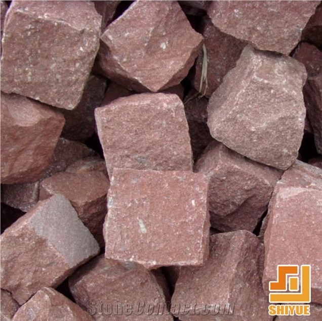 China Red Porphyry Porphyr Red,G666,Dayang Red,Porphyr Red Cubes