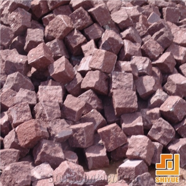China Red Porphyry Porphyr Red,G666,Dayang Red,Porphyr Red Cubes