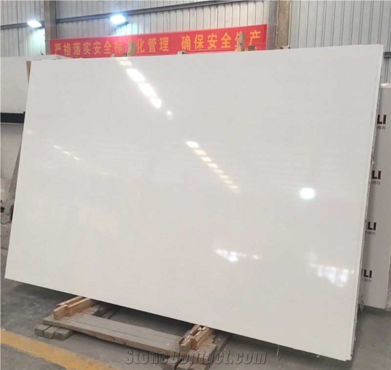 A Grade Snow White Artificial Marble