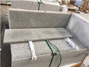 High Polished Grey G603 Stair Top with Anti-Slip