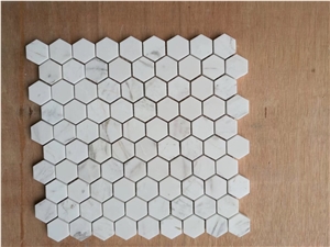 Pure White Marble Mosaic Tiles Stone Mosaic Tiles