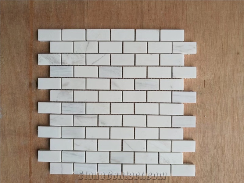 Pure White Marble Mosaic Tiles Stone Mosaic Tiles
