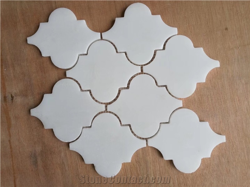 Pure White Marble Mosaic Tiles Stone Mosaic Tiles