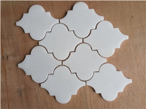Pure White Marble Mosaic Tiles Stone Mosaic Tiles