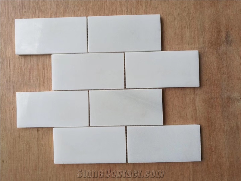 Pure White Marble Mosaic Tiles Stone Mosaic Tiles